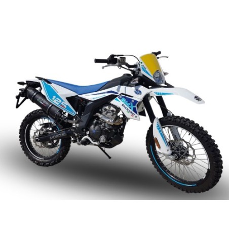 Scarico GPR Furore Evo4 Poppy per F.B. Mondial Smx 125 Enduro dal 2021 al 2023 omologato