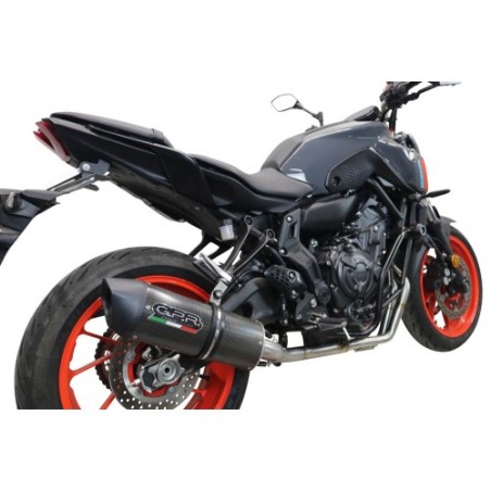 Scarico GPR Furore Evo4 Poppy per YAMAHA Mt-07 dal 2021 al 2024 omologato