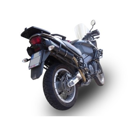 Scarico GPR Furore Nero per Aprilia Etv Caponord 1000 Rally dal 2001 al 2007 omologato