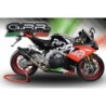 Scarico GPR Furore Nero per Aprilia Tuono 1100 V4 Rr dal 2017 al 2020 racing