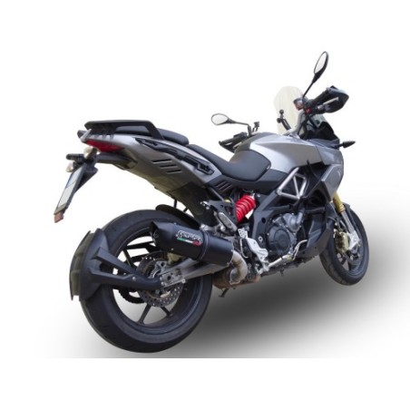 Scarico GPR Furore Nero per Aprilia Caponord 1200 dal 2013 al 2016 omologato