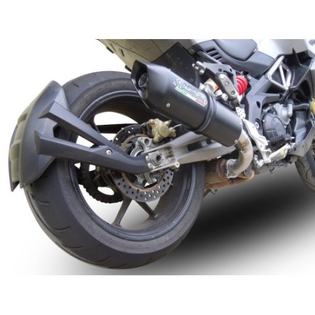 Scarico GPR Furore Nero per Aprilia Caponord 1200 dal 2013 al 2016 omologato