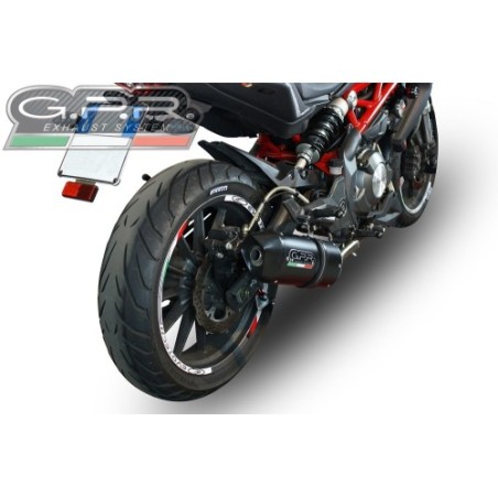 Scarico GPR Furore Nero per Benelli Bn 302 S dal 2015 al 2016 omologato