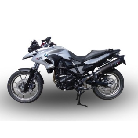 Scarico GPR Furore Nero per BMW F 700 Gs dal 2011 al 2015 omologato