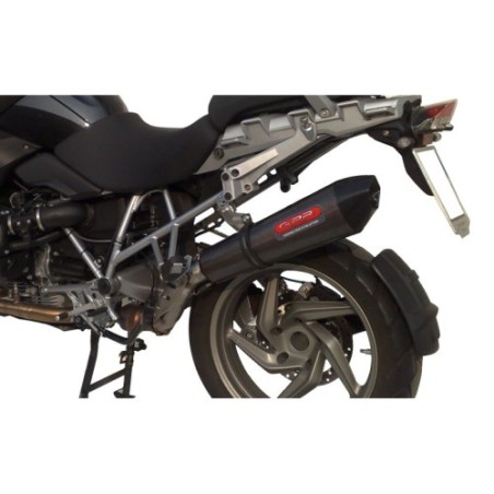 Scarico GPR Furore Nero per BMW R 1200 Gs -Adventure 2013 omologato