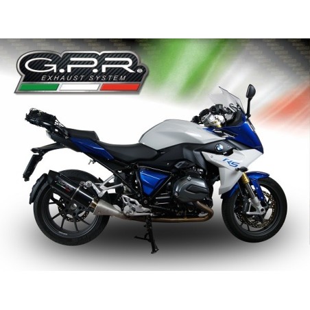 Scarico GPR Furore Nero per BMW R 1200 Rs Lc dal 2015 al 2016 omologato