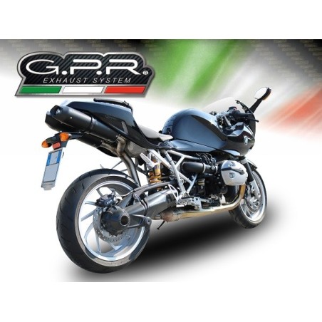 Scarico GPR Furore Nero per BMW R 1200 S dal 2006 al 2008 omologato