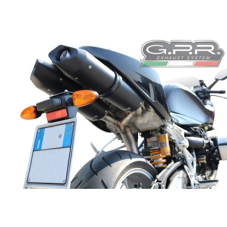 Scarico GPR Furore Nero per BMW R 1200 S dal 2006 al 2008 omologato