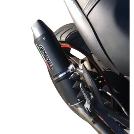 Scarico GPR Furore Nero per Cagiva Raptor 1000 dal 2000 al 2003 omologato