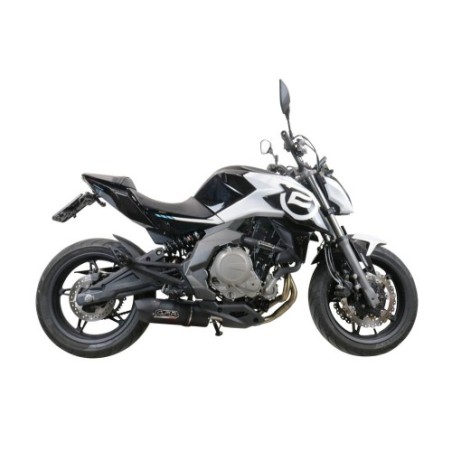 Scarico GPR Furore Nero per Cf Moto 650 Nk dal 2021 al 2024 racing