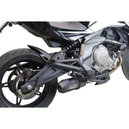 Scarico GPR Furore Nero per Cf Moto 650 Nk dal 2021 al 2024 racing