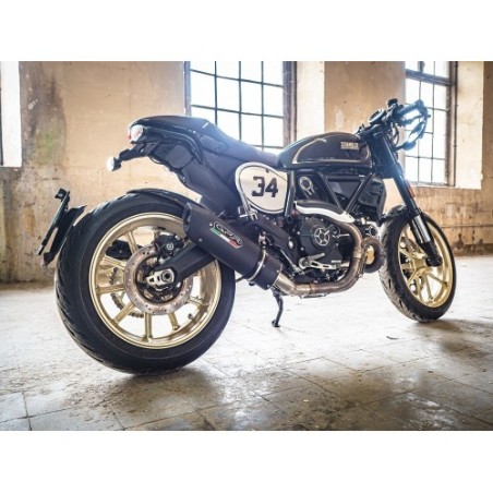 Scarico GPR Furore Nero per Ducati Scrambler 800 dal 2015 al 2016 omologato