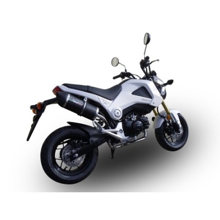 Scarico GPR Furore Nero per Honda Msx - Grom 125 dal 2013 al 2017 omologato
