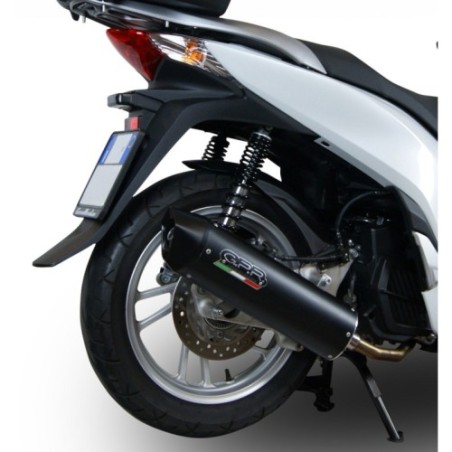 Scarico GPR Furore Nero per Honda Dylan 150 dal 2000 al 2006 omologato