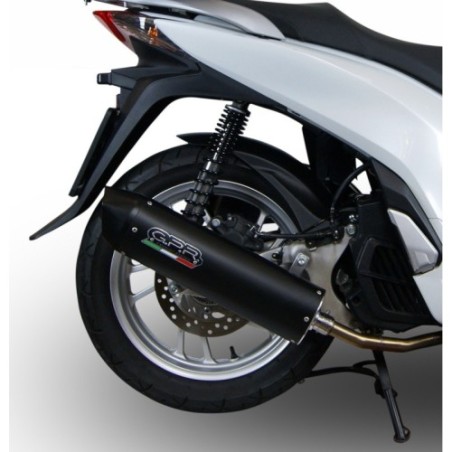 Scarico GPR Furore Nero per Honda Dylan 150 dal 2000 al 2006 omologato