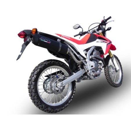 Scarico GPR Furore Nero per Honda Crf 250 L dal 2013 al 2016 omologato