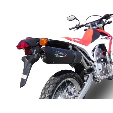 Scarico GPR Furore Nero per Honda Crf 250 L dal 2013 al 2016 omologato