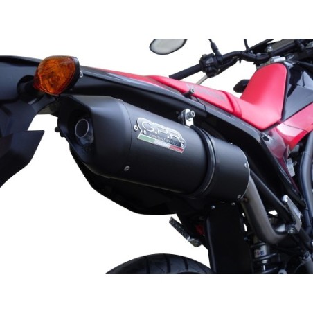 Scarico GPR Furore Nero per Honda Crf 250 M dal 2013 al 2016 omologato