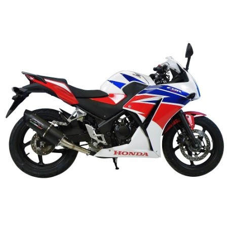 Scarico GPR Furore Nero per Honda Cbr 300 R dal 2014 al 2016 omologato