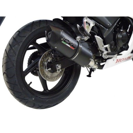 Scarico GPR Furore Nero per Honda Cbr 300 R dal 2014 al 2016 omologato