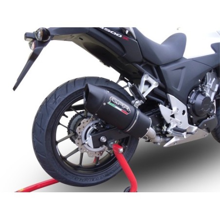 Scarico GPR Furore Nero per Honda Cb 500 X dal 2013 al 2015 omologato