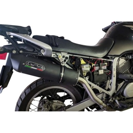 Scarico GPR Furore Nero per Honda Transalp Xl 600 V dal 1996 al 1999 omologato