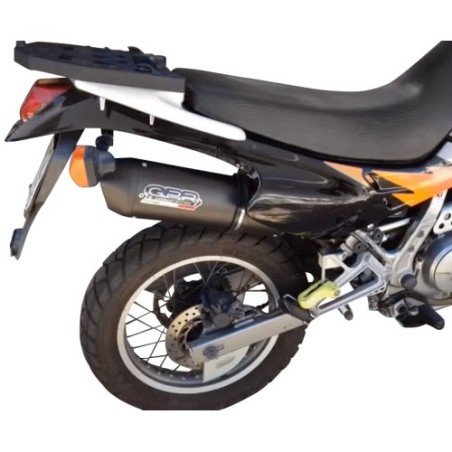 Scarico GPR Furore Nero per Honda Dominator Nx 650 dal 1988 al 2001 omologato