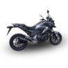 Scarico GPR Furore Nero per Honda Nc 700 X - S Dct dal 2012 al 2018 omologato