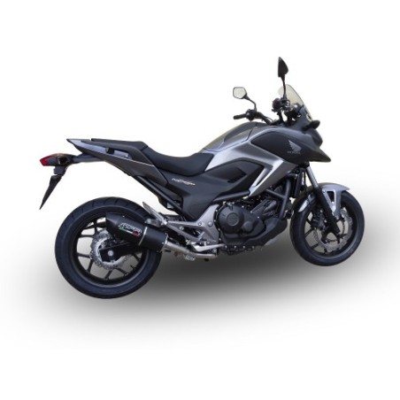 Scarico GPR Furore Nero per Honda Nc 750 X - S Dct dal 2014 al 2015 omologato