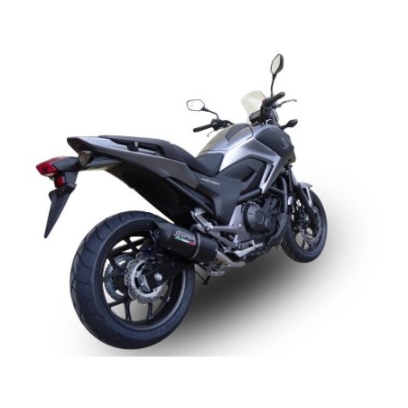 Scarico GPR Furore Nero per Honda Nc 750 X - S Dct dal 2014 al 2015 omologato