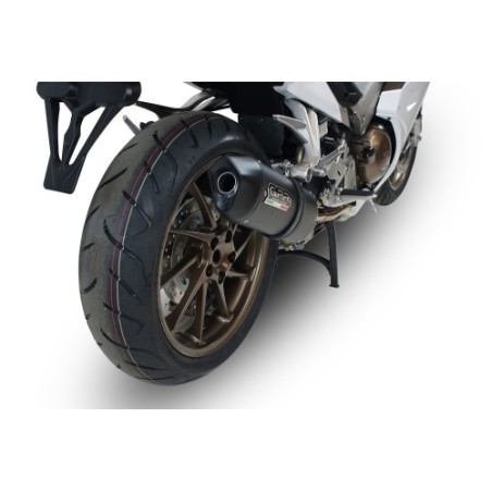 Scarico GPR Furore Nero per Honda Vfr 800 F dal 2014 al 2016 omologato