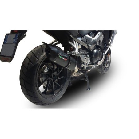 Scarico GPR Furore Nero per Honda Vfr 800 X Crossrunner 800 dal 2015 al 2016 omologato