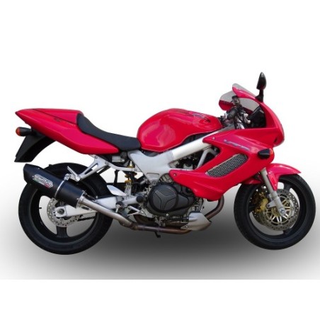 Scarico GPR Furore Nero per Honda Vtr 1000 F Firestorm dal 1997 al 2007 omologato