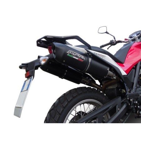 Scarico GPR Furore Nero per Husqvarna TERRA - STRADA TR 650 dal 2013 al 2015 omologato