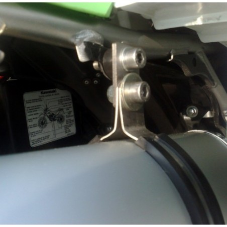 Scarico GPR Furore Nero per Kawasaki KLX 250 S dal 2009 al 2017 omologato