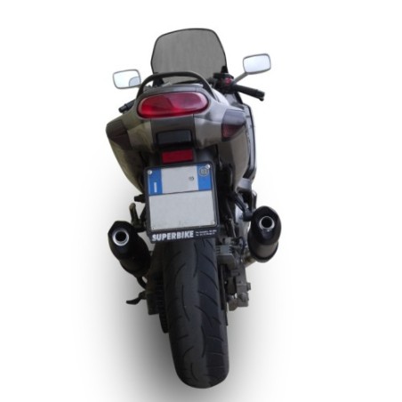 Scarico GPR Furore Nero per Kawasaki Zzr 600 dal 2002 al 2006 omologato