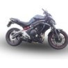 Scarico GPR Furore Nero per Kawasaki Er 6 N - F dal 2012 al 2016 omologato