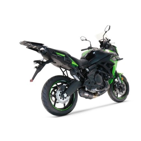 Scarico GPR Furore Nero per Kawasaki Versys 650 dal 2021 al 2022 omologato