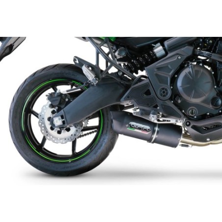 Scarico GPR Furore Nero per Kawasaki Versys 650 dal 2021 al 2022 omologato