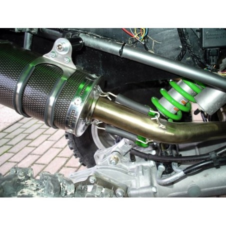 Scarico GPR Furore Nero per Kawasaki Kfx 700 dal 2004 al 2011 omologato