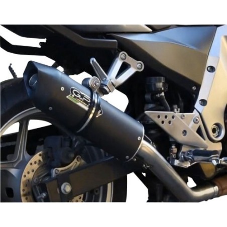 Scarico GPR Furore Nero per Kawasaki Z 750 - R dal 2007 al 2014 omologato