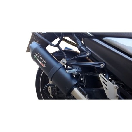 Scarico GPR Furore Nero per Kawasaki Zzr 1400 dal 2012 al 2016 omologato