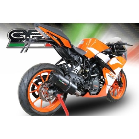 Scarico GPR Furore Nero per KTM Rc 390 dal 2017 al 2020 racing