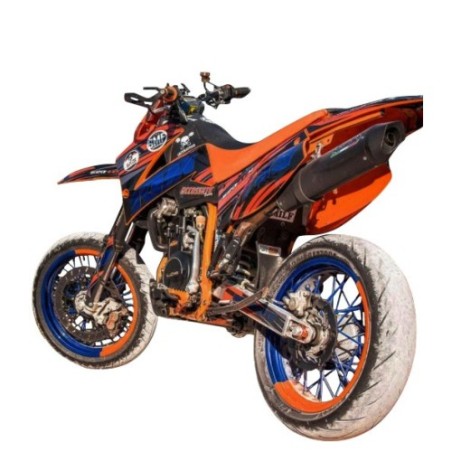 Scarico GPR Furore Nero per KTM Lc4 640 Enduro - Adventure - Supermoto dal 2003 al 2006 omologato