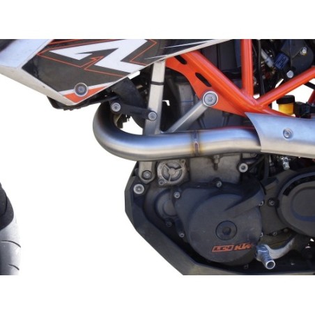 Scarico GPR Furore Nero per KTM Enduro 690 R dal 2007 al 2016 omologato