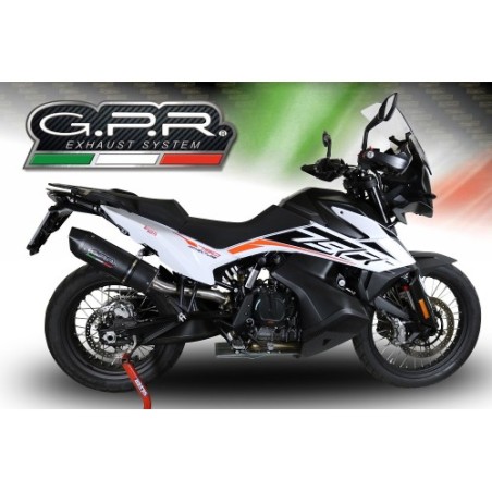 Scarico GPR Furore Nero per KTM Adventure 790 dal 2018 al 2020 racing