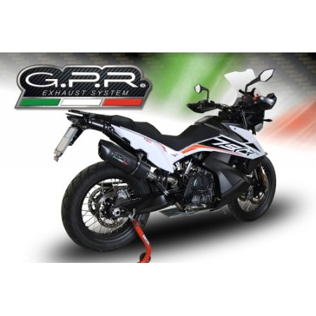 Scarico GPR Furore Nero per KTM Adventure 790 dal 2018 al 2020 racing