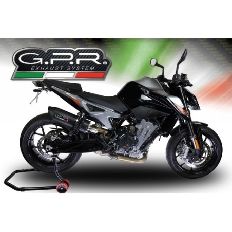 Scarico GPR Furore Nero per KTM Duke 790 dal 2021 al 2024 racing
