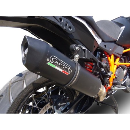 Scarico GPR Furore Nero per KTM LC 8 Super Adventure 1290 dal 2015 al 2016 omologato