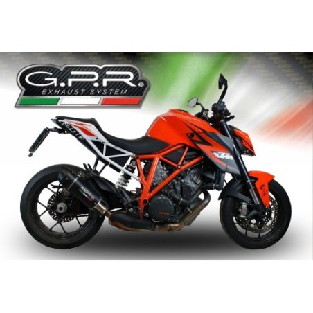 Scarico GPR Furore Nero per KTM Super Duke 1290 R dal 2014 al 2016 omologato